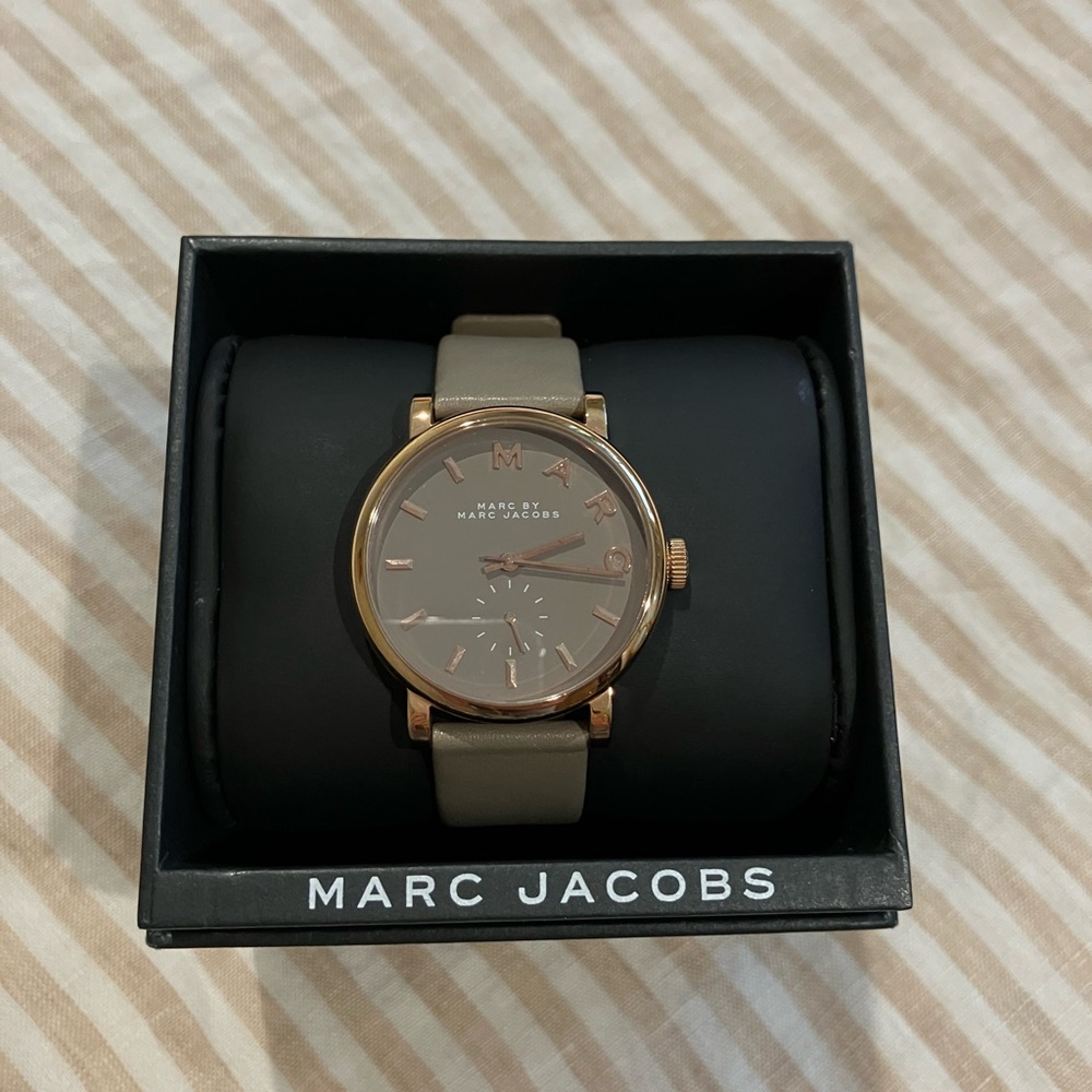 Marc Jacobs Taupe Rose Gold Watch